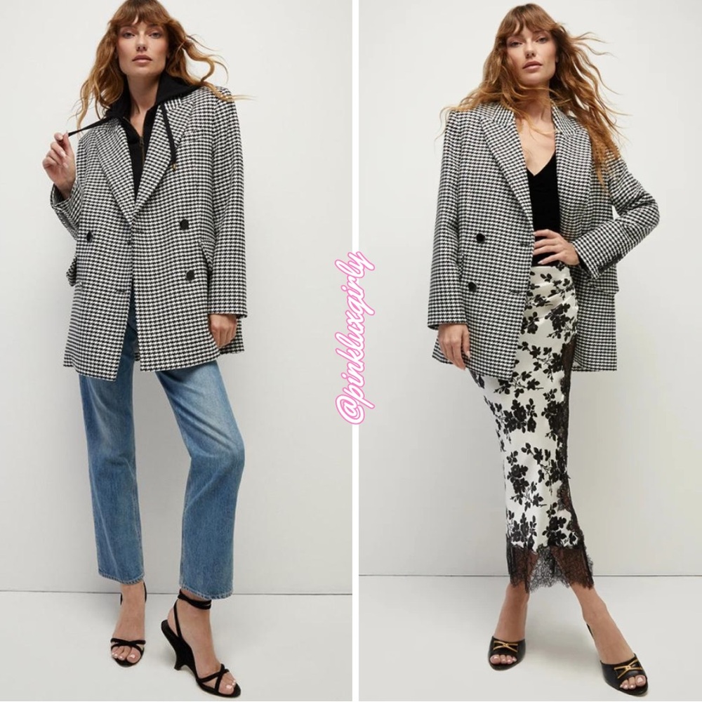 NWT VERONICA BEARD HUTCHINSON HOUNDSTOOTH DICKEY JACKET
